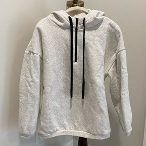 Grey quarter zip pullover